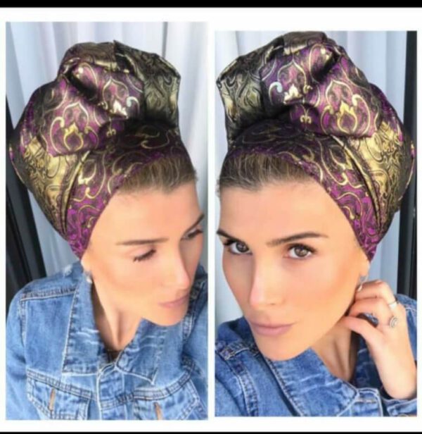 מטפחת ברוקארד דגם "זהב סגול"