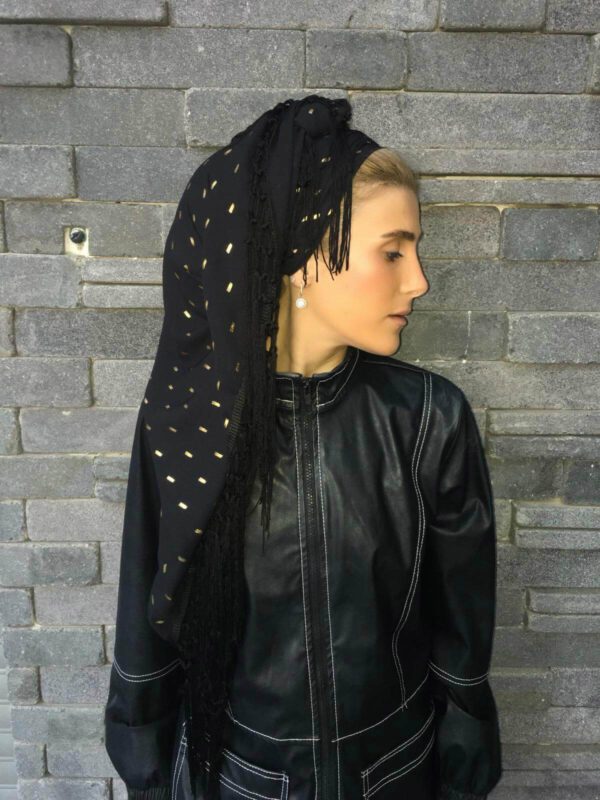 מטפחת משולש ענק דגם " כוכב הלילה"