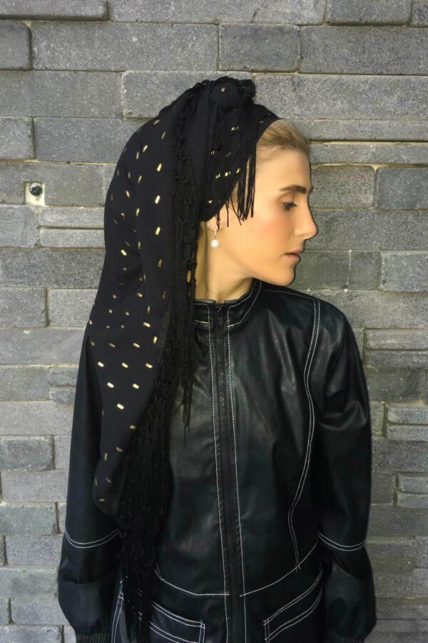 מטפחת משולש ענק דגם " כוכב הלילה"