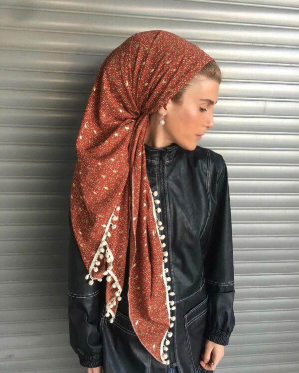 מטפחת משולש ענק דגם "מדבר זהוב"