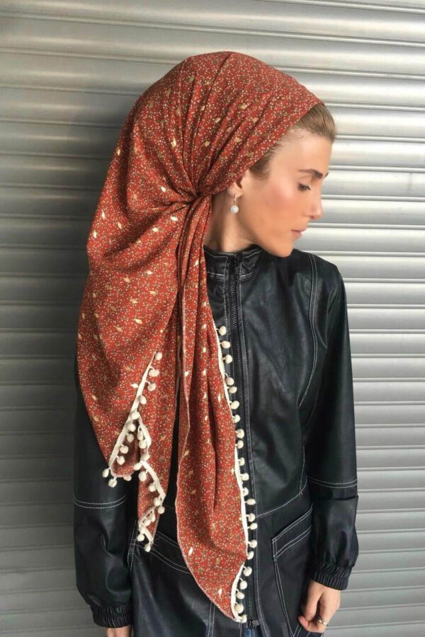 מטפחת משולש ענק דגם "מדבר זהוב"